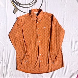 Men’s Cinch western button down long sleeve Med
